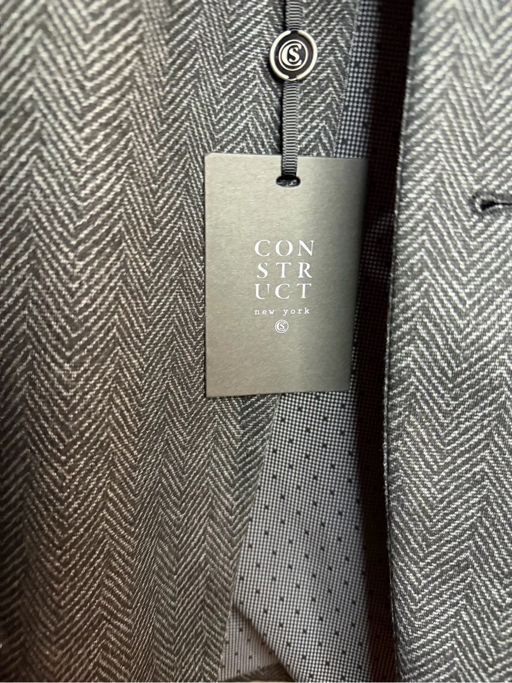 N/A gray herringbone